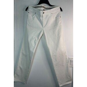 Armani Collezioni Women’s White Jeans Size 31 Designer Denim Glam Chic Minimal